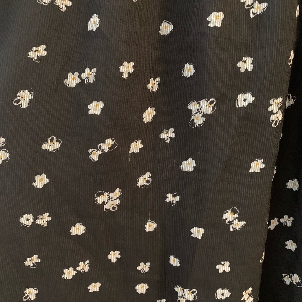 RW&CO Black Floral Fit & Flare Dress XL - Picture 3 of 10